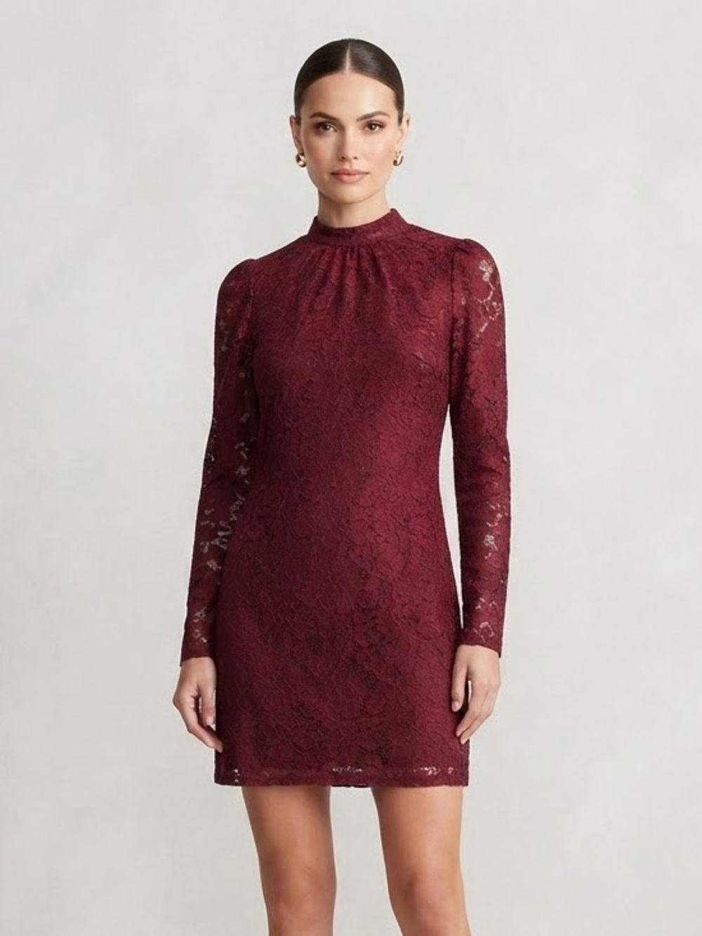 ASOS Burgundy Lace Dress